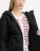 Tommy Jeans капитонирано яке дамско черно DW0DW20959