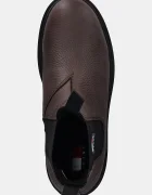 Tommy Jeans Кожени боти челси TJM CHELSEA LEATHER WL мъжки в кафяво EM0EM01670