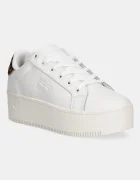 Tommy Jeans Кожени маратонки TJW FLATFORM LEOPARD SNEAKER