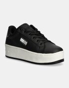 Tommy Jeans Кожени маратонки TJW FLATFORM SNEAKER METALLIC