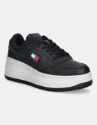 Tommy Jeans Кожени маратонки TJW RETRO BASKET FLATFORM