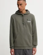 Tommy Jeans Памучен суичър мъжки в зелено с качулка с принт DM0DM22086