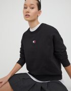 Tommy Jeans Памучен суичър в черно с апликация DW0DW17325