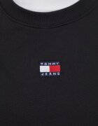 Tommy Jeans Памучен суичър в черно с апликация DW0DW17325