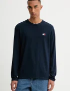 Tommy Jeans Памучна блуза с дълги ръкави