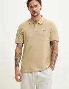 Tommy Jeans Памучна тениска с яка