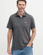 Tommy Jeans Памучна тениска с яка