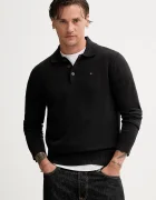 Tommy Jeans пуловер мъжки от памук черен DM0DM20304