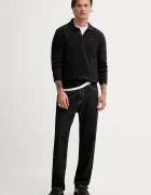 Tommy Jeans пуловер мъжки от памук черен DM0DM20304