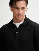 Tommy Jeans пуловер мъжки от памук черен DM0DM20304