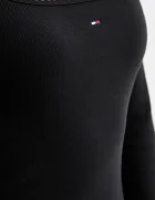 Tommy Jeans Рокля в черно среднодълга със стандартна кройка DW0DW21915