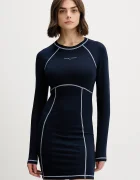 Tommy Jeans Рокля в тъмносиньо къса разкроена DW0DW21465