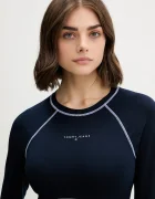 Tommy Jeans Рокля в тъмносиньо къса разкроена DW0DW21465