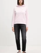Tommy Jeans суичър дамски с памук розов DW0DW19958