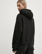Tommy Jeans суичър с качулка дамски от памук черен DW0DW19414