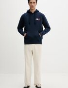 Tommy Jeans Суичър с качулка мъжки от памук тъмносин DM0DM22680