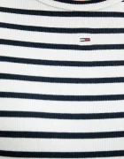 Tommy Jeans тениска basic дамска от памук с еластан сива DW0DW17383