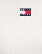 Tommy Jeans тениска дамска от памук с еластан бяла DW0DW17881