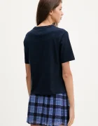 Tommy Jeans тениска от памук тъмносиня DW0DW22202