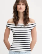 Tommy Jeans Топ в бяло DW0DW20234