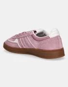 Tommy Jeans Велурени маратонки THE GREENWICH EDGE в розово EN0EN02838