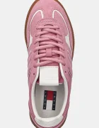 Tommy Jeans Велурени маратонки THE GREENWICH EDGE в розово EN0EN02838