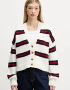 Tommy Jeans Жилетка с вълна дамска в бежово DW0DW21678