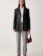 Trussardi дънки straight дамски сиви P4429500442N