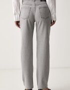 Trussardi дънки straight дамски сиви P4429500442N