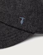 Trussardi шапка с козирка мъжка с вълна сива E008C100029N