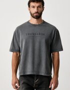 Trussardi тениска мъжка от памук сива G0758000232N