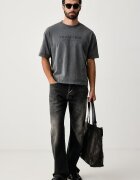 Trussardi тениска мъжка от памук сива G0758000232N