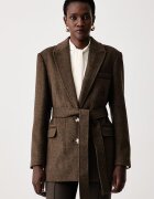 Twinset сако дамско с вълна кафяво 262LI2DCC
