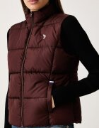 U.S. Polo Assn. елек дамски LIGHTWEIGHT PUFFER GILET кафяв WUP2095