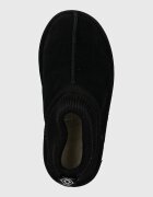 Ugg апрески зимни обувки за деца от велур CLASSIC ULTRA STRETCH CUFF черни 1157702T