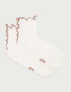 Ugg чорапи дамски с памук KARSYN бежови 1175251