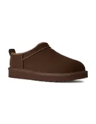 Ugg пантофи дамски от велур W Classic Micro кафяви 1173891.DDC