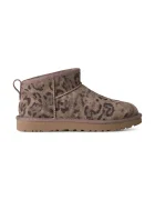 Ugg W Classic Ultra Mini Spotted апрески дамски от велур кафяви 1180623.CHE