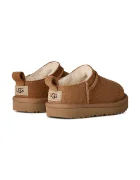 Ugg зимни обувки за деца от велур CLASSIC MICRO кафяви 1174410T