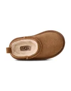 Ugg зимни обувки за деца от велур CLASSIC MICRO кафяви 1174410T