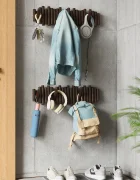 Umbra Закачалка за стена Picket Rail Hook 61 x 4 x 17 cm в кафяво
