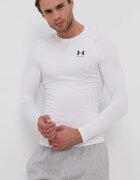 Under Armour Блуза с дълги ръкави за трениране в бяло с изчистен дизайн