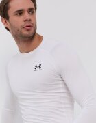 Under Armour Блуза с дълги ръкави за трениране в бяло с изчистен дизайн