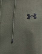 Under Armour Спортен суичър в зелено с качулка с изчистен дизайн