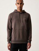 Under Armour суичър с качулка мъжки с памук Essential Fleece кафяв 1373880.201