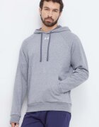 Under Armour Суичър в сиво с качулка с изчистен дизайн