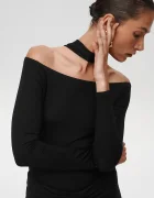 Undress code Боди Drunk in Love Bodysuit Classic дамско в черно с изчистен дизайн 541