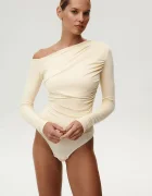 Undress code Боди Sweetest Thing Bodysuit в бежово с изчистен дизайн 1136