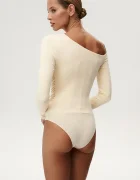 Undress code Боди Sweetest Thing Bodysuit в бежово с изчистен дизайн 1136