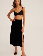 Undress code Пола в черно среднодълъг модел със стандартна кройка